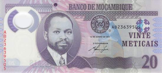 Mosambik p149a 20 Meticais 2011